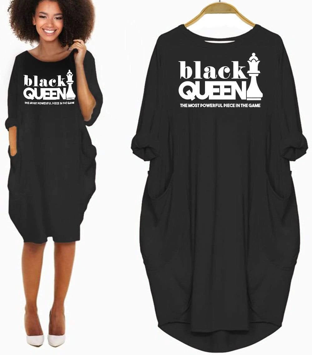 Oversized Tees - Black Queen