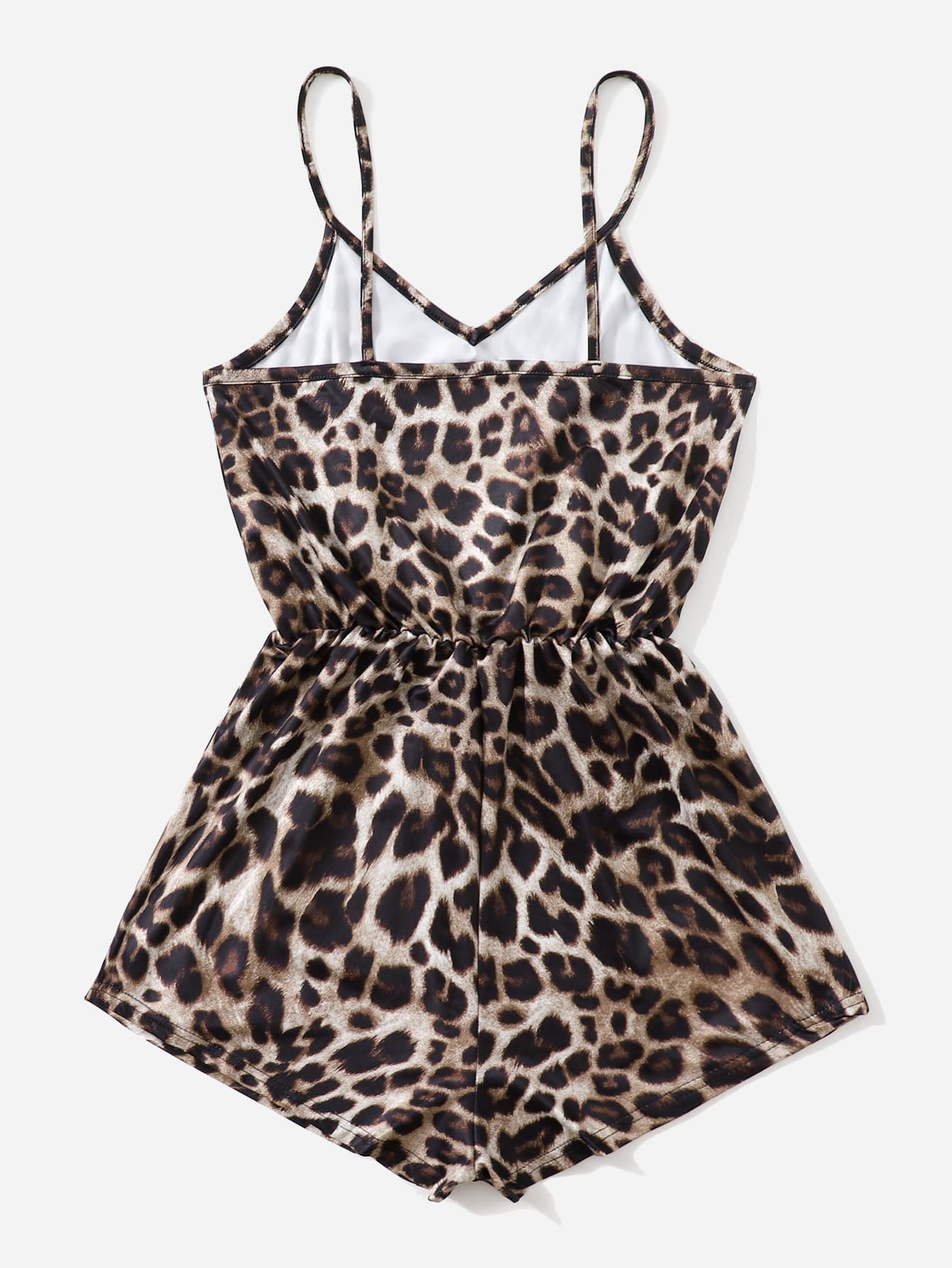 Leopard Slip Night Romper