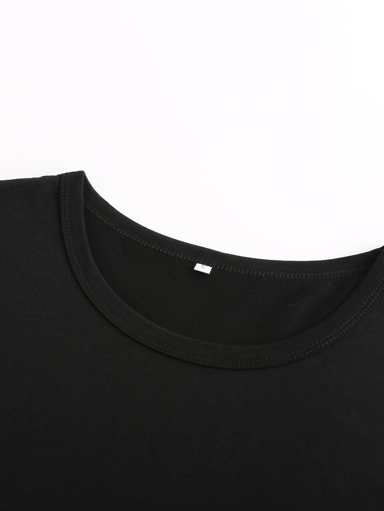 ECG & Wine Print Tee