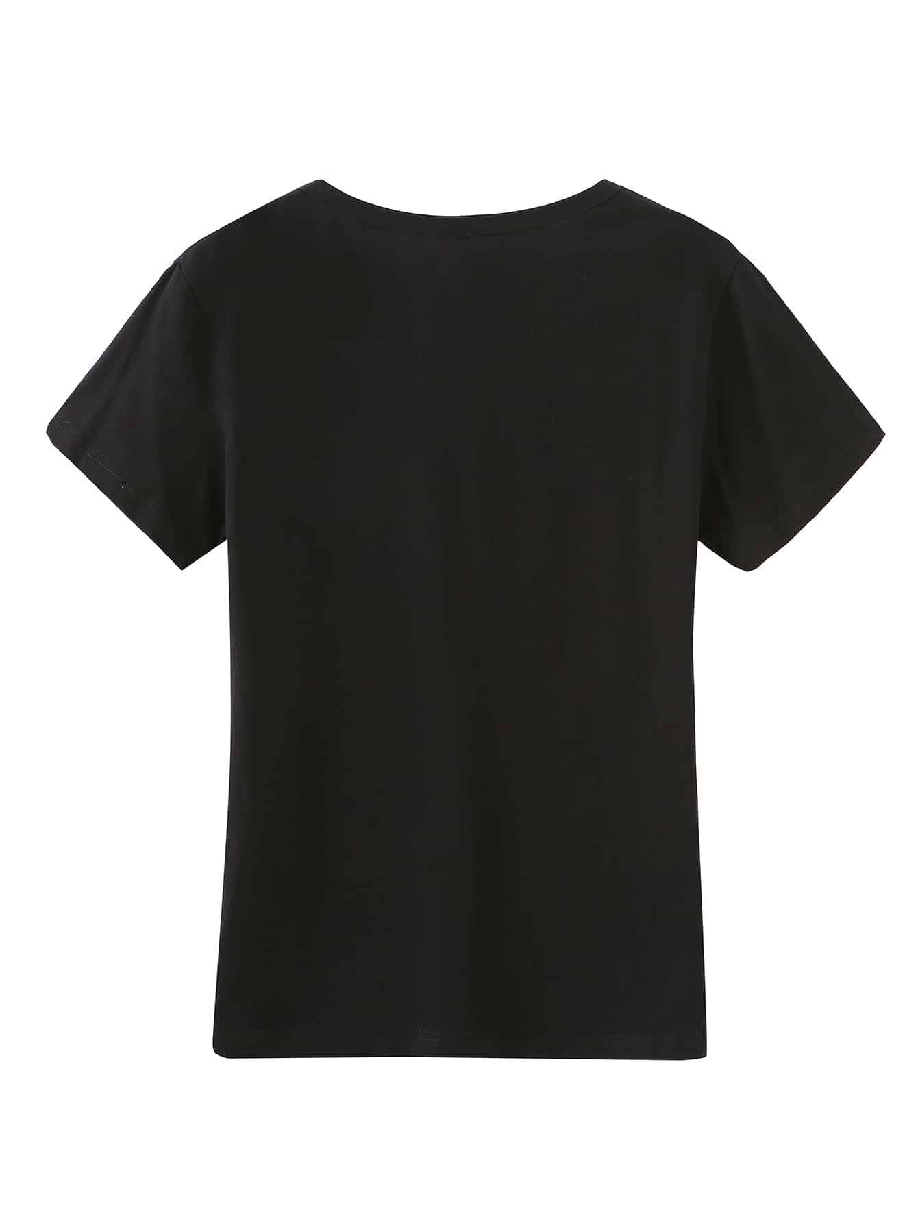 ECG & Wine Print Tee