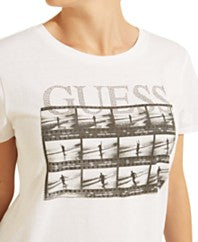 GUESS Film Roll Embellished Graphic Print T-Shirt