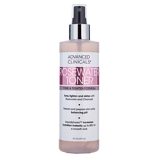 Advanced Clinicals® 8 fl. oz. Rosewater Toner
