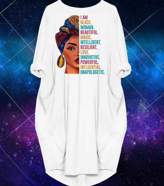 Oversized Tees - Beautiful Black Woman
