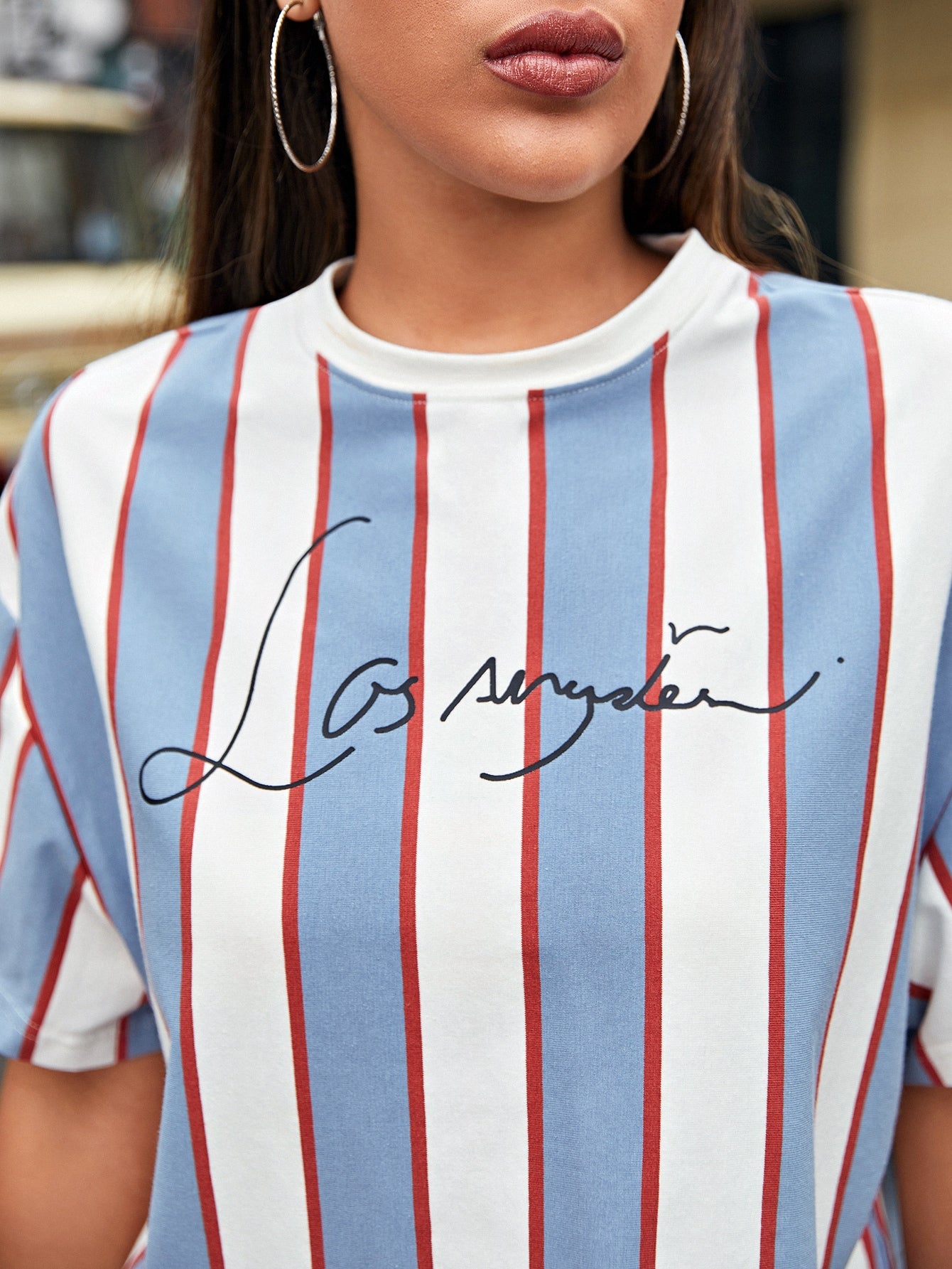 Letter and Striped Top